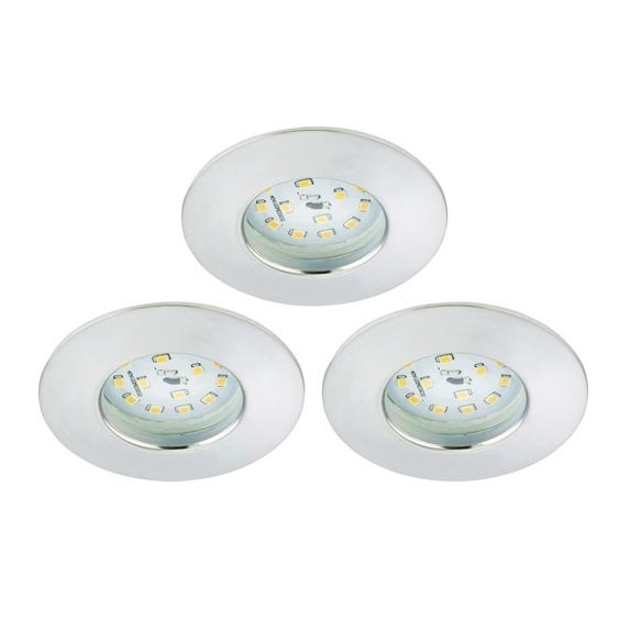 Briloner 8316-039-SET 3x LED Prigušiva ugradbena svjetiljka za kupaonicu LED/5,5W/230V IP44