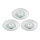 Briloner 8316-039-SET 3x LED Prigušiva ugradbena svjetiljka za kupaonicu LED/5,5W/230V IP44