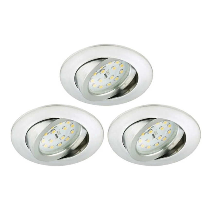 Briloner 8317-039-SET 3x LED Prigušiva ugradbena svjetiljka za kupaonicu LED/5,5W/230V IP23