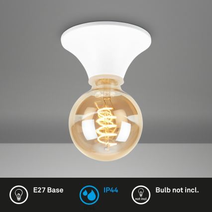 Briloner - Kupaonsko stropno svjetlo 1xE27/10W/230V IP44 bijela