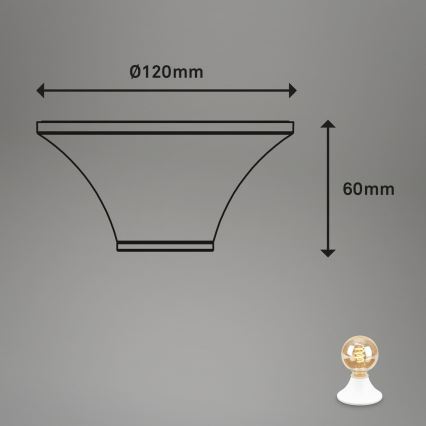 Briloner - Kupaonsko stropno svjetlo 1xE27/10W/230V IP44 bijela