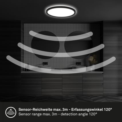Briloner - LED stropna svjetiljka za kupaonicu s MOVE senzorom LED/18W/230V IP44 Ø 29 cm bijela