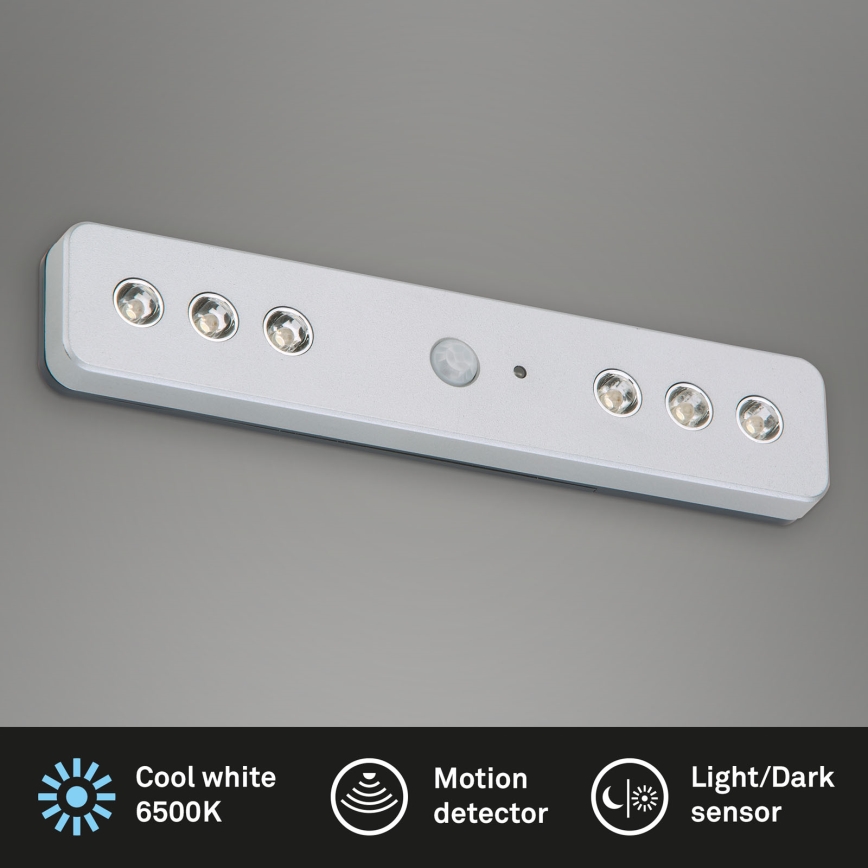 Briloner - LED Orijentacijska svjetiljka sa senzorom LERO LED/0,48W/6xAAA