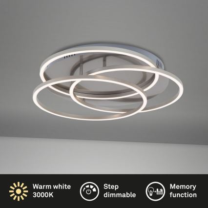 Briloner - LED Prigušiva stropna svjetiljka FRAMES LED/60W/230V mat krom