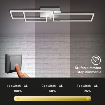 Briloner - LED stropna lampa s mogućnošću prigušivanja FRAME LED/44W/230V