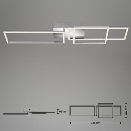 Briloner - LED stropna lampa s mogućnošću prigušivanja FRAME LED/44W/230V