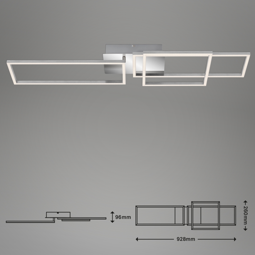Briloner - LED stropna lampa s mogućnošću prigušivanja FRAME LED/44W/230V