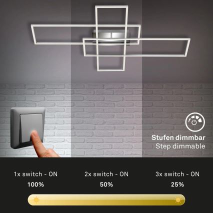 Briloner - LED stropna lampa s mogućnošću prigušivanja FRAME LED/50W/230V