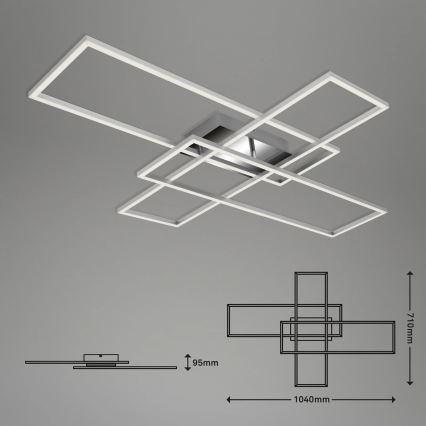 Briloner - LED stropna lampa s mogućnošću prigušivanja FRAME LED/50W/230V