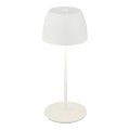 Briloner - LED punjiva, prigušiva vanjska stolna lampa MINI s dodirnim upravljanjem, LED/2,5W/5V IP44 1800 mAh bijela