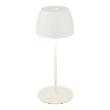 Briloner - LED punjiva, prigušiva vanjska stolna lampa MINI s dodirnim upravljanjem, LED/2,5W/5V IP44 1800 mAh bijela
