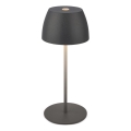 Briloner - LED punjiva vanjska stolna lampa MINI, s prigušivanjem i dodirnim upravljanjem LED/2,5W/5V IP44 1800 mAh antracit