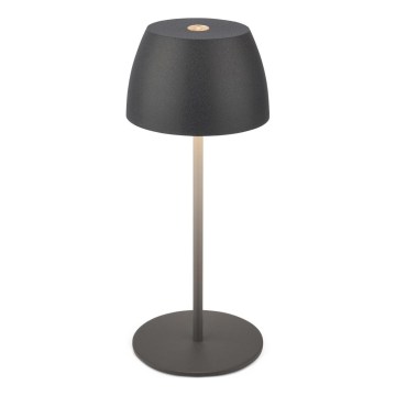 Briloner - LED punjiva vanjska stolna lampa MINI, s prigušivanjem i dodirnim upravljanjem LED/2,5W/5V IP44 1800 mAh antracit