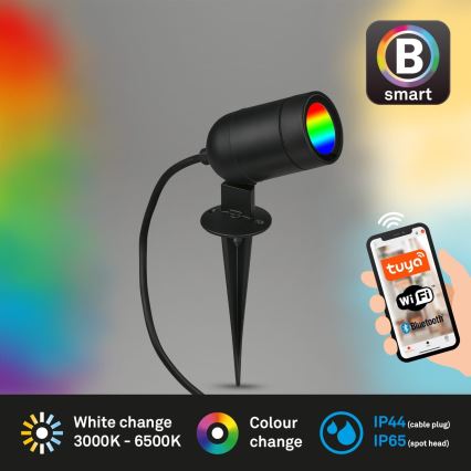 Briloner - LED RGBW Prigušiva vanjska svjetiljka LED/4,4W/230V 2700/4000/6500K IP44 Wi-Fi Tuya