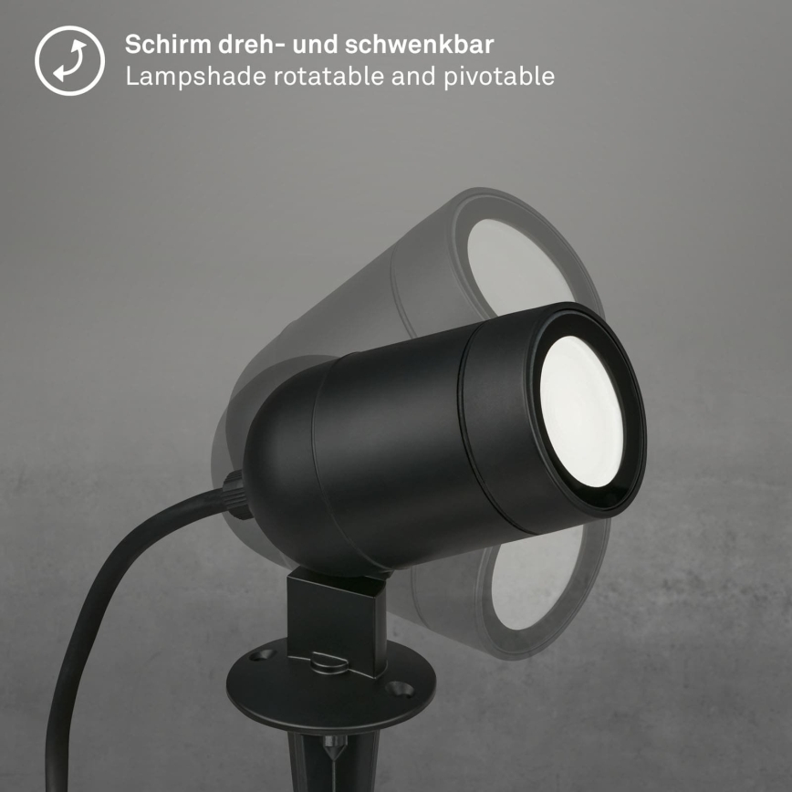 Briloner - LED RGBW Prigušiva vanjska svjetiljka LED/4,4W/230V 2700/4000/6500K IP44 Wi-Fi Tuya