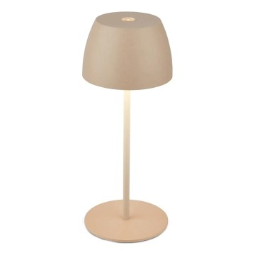Briloner - LED stolna lampa MINI, s mogućnošću prigušivanja, punjiva, s dodirnom kontrolom, za vanjsku upotrebu, LED/2,5W/5V IP44, 1800 mAh, bež