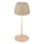 Briloner - LED stolna lampa MINI, s mogućnošću prigušivanja, punjiva, s dodirnom kontrolom, za vanjsku upotrebu, LED/2,5W/5V IP44, 1800 mAh, bež