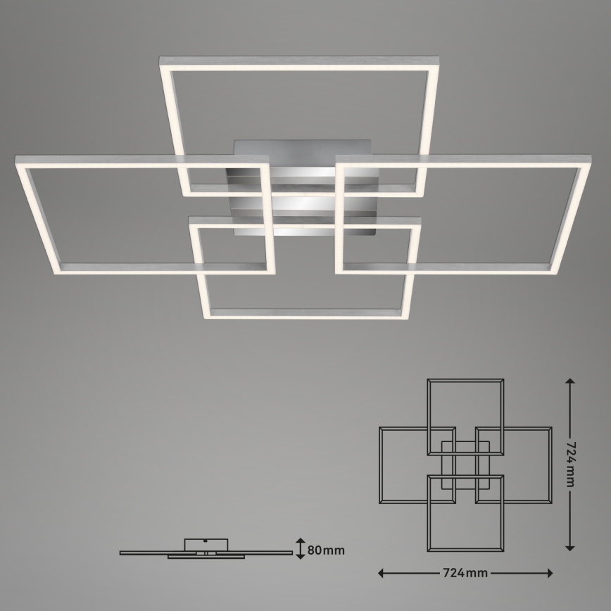 Briloner - LED stropna lampa za pritezanje FRAME 4xLED/12W/230V