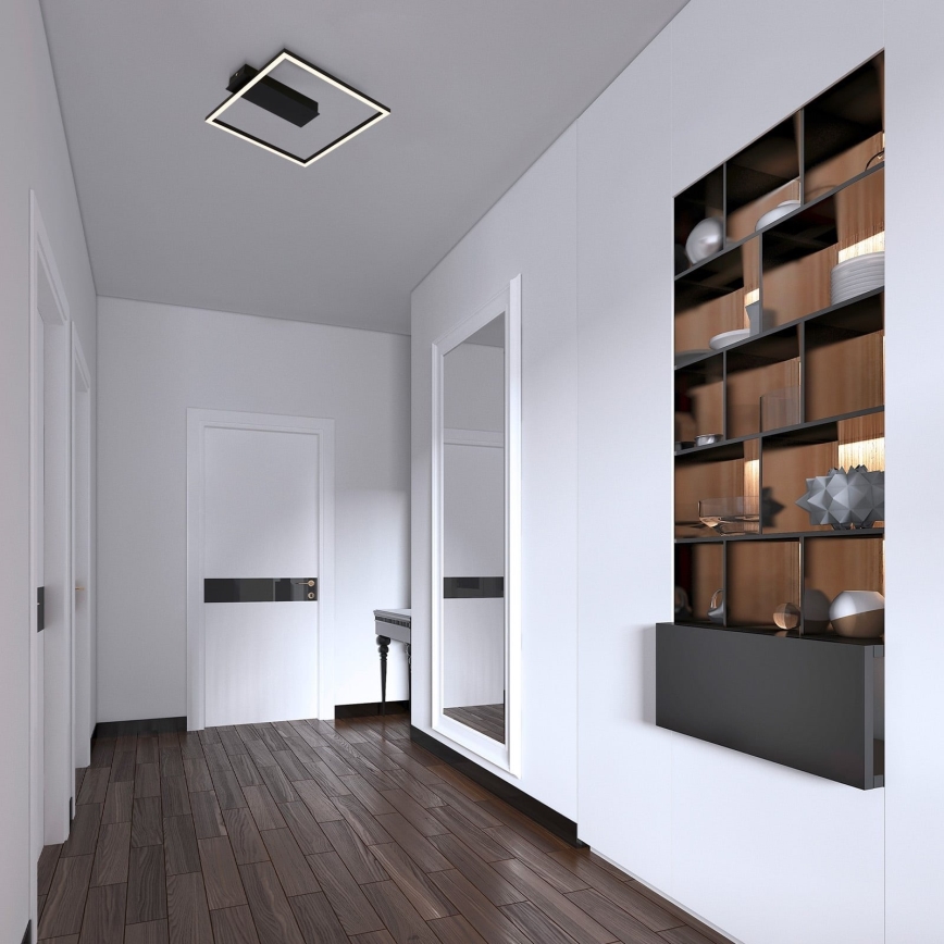 Briloner - LED stropna svjetiljka FRAME LED/14W/230V 3000K 30x32 cm crna