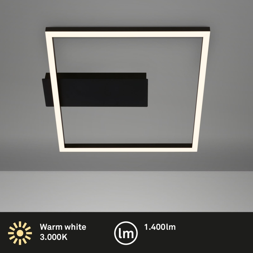 Briloner - LED stropna svjetiljka FRAME LED/14W/230V 3000K 30x32 cm crna
