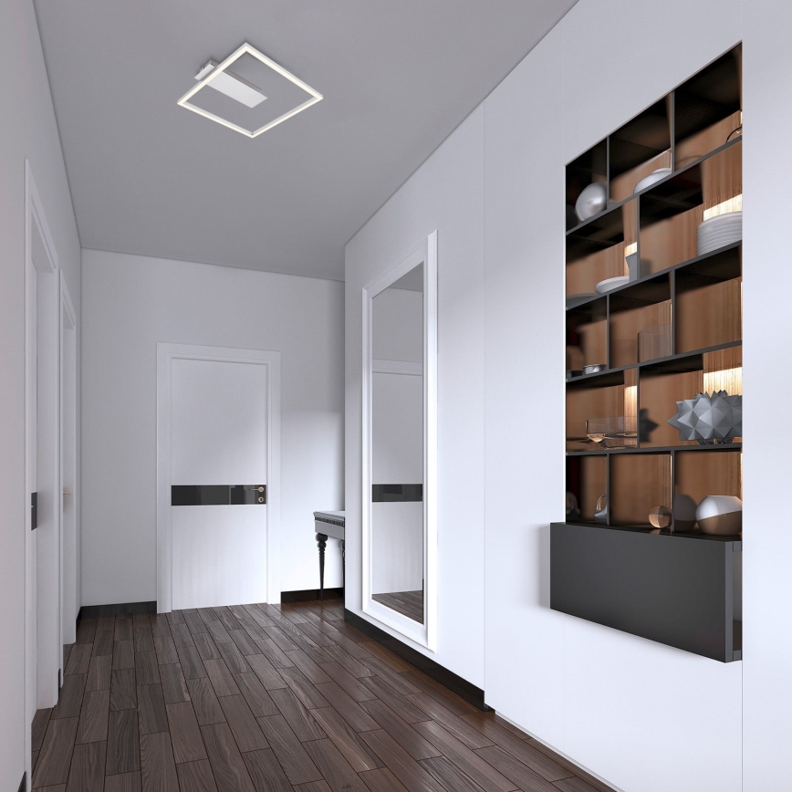Briloner - LED stropna svjetiljka FRAME LED/14W/230V 3000K 30x32 cm matni krom