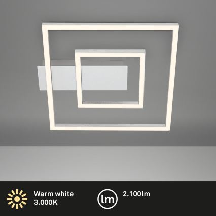 Briloner - LED stropna svjetiljka FRAME LED/22W/230V 3000K 30x32 cm matni krom