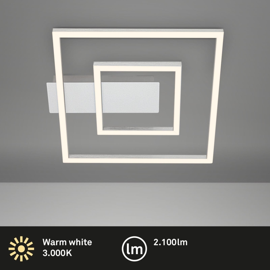 Briloner - LED stropna svjetiljka FRAME LED/22W/230V 3000K 30x32 cm matni krom