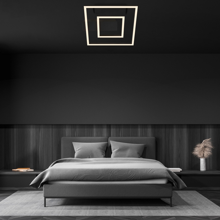 Briloner - LED stropno svjetlo FRAME LED/22W/230V 3000K 30x32 cm crno