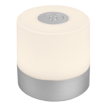 Briloner - LED vanjska stolna lampa na dodir, punjiva, s prigušivanjem LED/2W/5V 2700K IP44 1200 mAh matirani krom