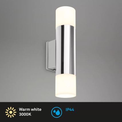 Briloner - LED zidna svjetiljka za kupaonicu 2xGU10/4,8W/230V IP44 3000K sjajni krom