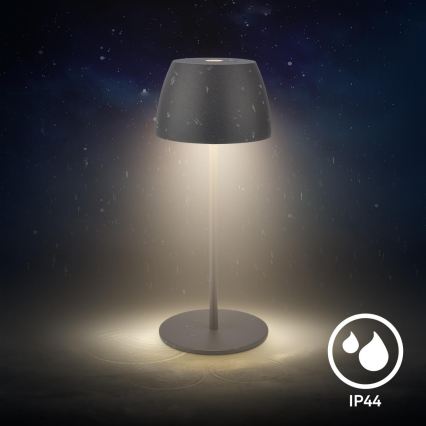 Briloner - LED punjiva vanjska stolna lampa MINI, s prigušivanjem i dodirnim upravljanjem LED/2,5W/5V IP44 1800 mAh antracit