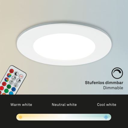 Briloner - SET 3x RGBW LED prigušiva za kupaonski spušteni strop LED/4,8W/230V 3000-6500K IP65 + daljinski upravljač