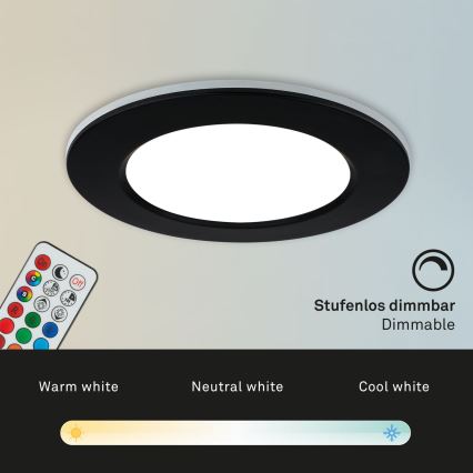 Briloner - SET 3x LED RGBW prigušivača za kupaonski stropni panel LED/4,8W/230V 3000-6500K IP65 + daljinski upravljač