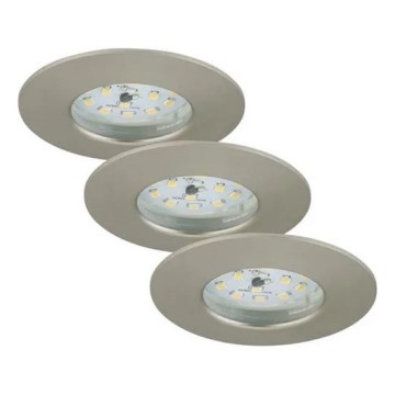 Briloner - SET 3x LED prigušivača za kupaonske ugradbene stropne svjetiljke LED/5,5W/230V IP44