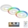 Briloner - SET 3x LED RGBW Prigušiva ugradbena svjetiljka za kupaonicu LED/5W/230V 3000-6500K IP44 + daljinski upravljač