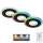 Briloner - SET 3x LED RGBW prigušivačka za kupaonski spušteni strop LED/5W/230V 3000-6500K IP44 + daljinski upravljač