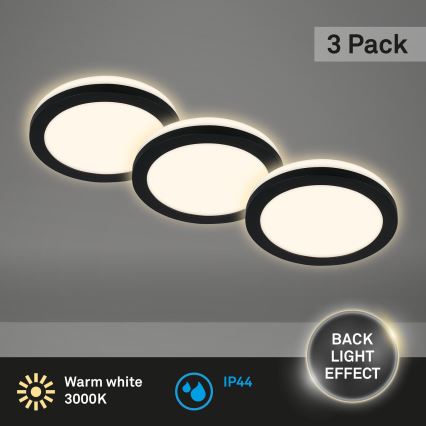 Briloner - SET 3x LED Ugradbena svjetiljka za kupaonicu LED/3W/230V IP44