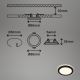 Briloner - SET 3x LED Ugradbena svjetiljka za kupaonicu LED/3W/230V IP44