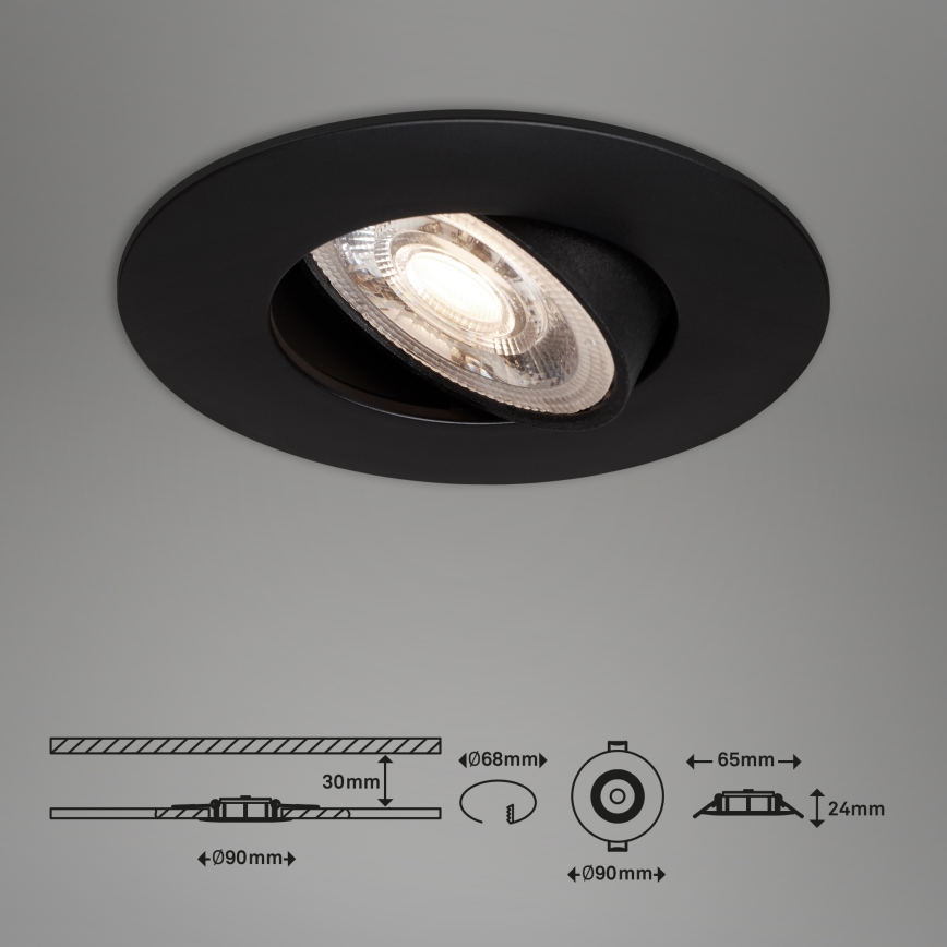 Briloner - SET 3x LED Ugradbena svjetiljka za kupaonicu LED/4,9W/230V IP23