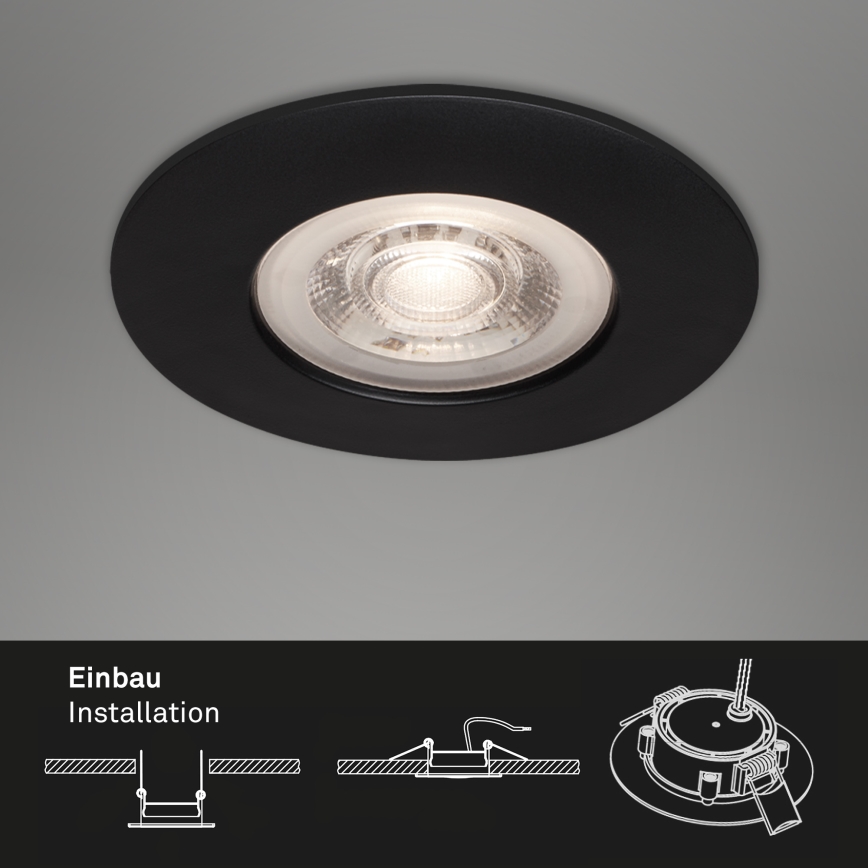 Briloner - SET 3x LED Ugradbena svjetiljka za kupaonicu LED/4,9W/230V IP44 crna