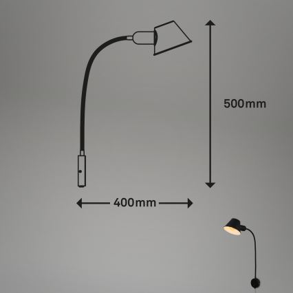 Briloner - Zidna svjetiljka BRELLO 1xE27/10W/230V
