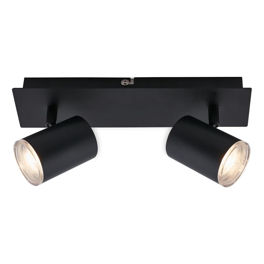 Briloner  10476221 - Reflektorska svjetiljka za kupaonicu 2xGU10/5W/230V IP44 crna