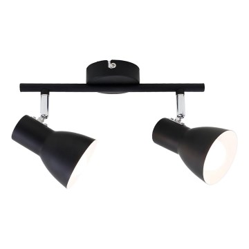 Briloner 10698891 - Reflektorska svjetiljka 2xE14/25W/230V crna