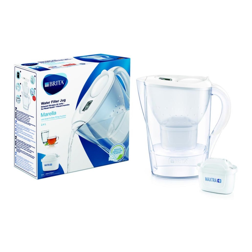 Brita - Vrč za filtraciju vode Marella 2,4 l + 1 filter