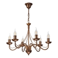 Brončani luster na lancu ANTON 6xE14/60W/230V