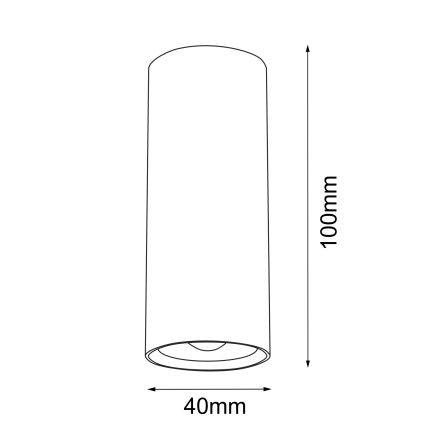Brosline - Spot svjetiljka 1xGU10/4W/230V crna