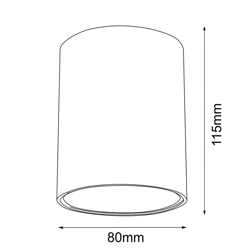 Brosline - Spot svjetiljka 1xGU10/10W/230V bijela