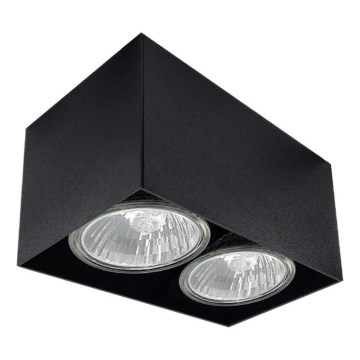 Brosline - Spot svjetiljka 2xGU10/10W/230V crna