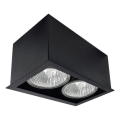 Brosline - Spot svjetiljka 2xGU10/10W/230V crna