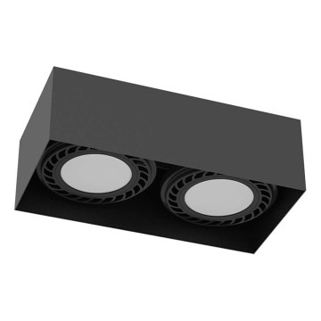Brosline - Spot svjetiljka 2xGU10/18W/230V crna